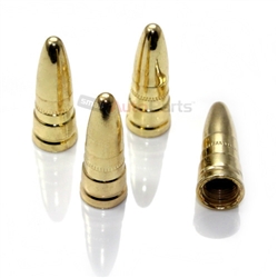 Gold Brass ABS Bullet Spike Tire Valve Stem Caps