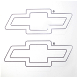 Chevrolet Bowtie Clear Vinyl Sticker Decals