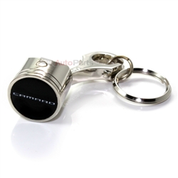 Chevy Camaro Logo Piston Shape Key Chain