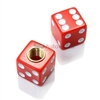 Red Dice Tire Valve Stem Caps