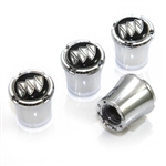 Buick Logo Chrome Tire Valve Stem Caps