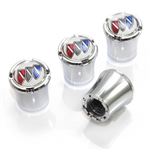 Buick Logo Chrome Tire Valve Stem Caps