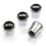 Jeep Logo Chrome Tire Valve Stem Caps