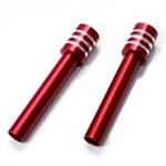 Red Billet Aluminum Car Door Lock Knobs