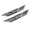 Premium Chrome Fenders Mesh Stick-On Vents