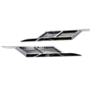 Chrome Arrow Design Fenders Mesh Stick-On Vents