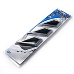 Chrome Diamond Design Fenders Mesh Stick-On Vents