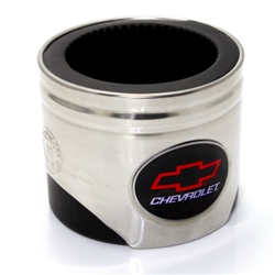 Chevy Logo Piston Shaped Can Cooler