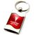 Premium Chrome Spun Wave Red Pontiac GTO Genuine Logo Emblem Key Chain Fob Ring
