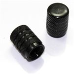 2 Black Aluminum Tire Wheel Air Stem Valve Caps Covers for Motorcycle-Bike