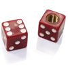 2 Burgundy Red Tire/Wheel Air Stem Valve Caps for Motorcycle-Bike-Bicycle-BMX