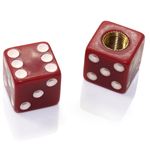 2 Burgundy Red Tire/Wheel Air Stem Valve Caps for Motorcycle-Bike-Bicycle-BMX