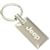 Jeep Logo Metal Chrome Rectangular Crystal Diamond Bling Key Chain