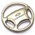 Chevrolet Bowtie Logo Metal Steering Wheel Shape Car Key Chain Ring Fob