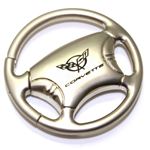 Chevrolet Corvette C5 Logo Metal Steering Wheel Shape Car Key Chain Ring Fob