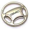 GMC Logo Metal Steering Wheel Shape Car Key Chain Ring Fob