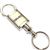 GMC Logo Metal Satin Chrome Valet Pull Apart Key Chain Ring Fob