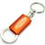 Ford Orange Logo Metal Aluminum Valet Pull Apart Key Chain Ring Fob