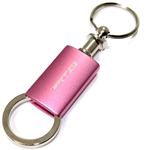 Dodge SRT8 Pink Logo Metal Aluminum Valet Pull Apart Key Chain Ring Fob