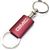 GMC Red Burgundy Logo Metal Aluminum Valet Pull Apart Key Chain Ring Fob