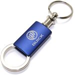 Buick Navy Blue Logo Metal Aluminum Valet Pull Apart Key Chain Ring Fob