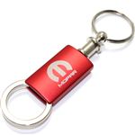 Mopor Red Logo Metal Aluminum Valet Pull Apart Key Chain Ring Fob