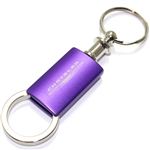 Chrysler Purple Logo Metal Aluminum Valet Pull Apart Key Chain Ring Fob