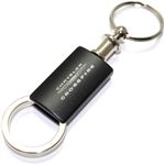 Chrysler Crossfire Black Logo Metal Aluminum Valet Pull Apart Key Chain Ring Fob