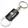 Suzuki Black Logo Metal Aluminum Valet Pull Apart Key Chain Ring Fob