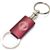 Nissan Red Burgundy Logo Metal Aluminum Valet Pull Apart Key Chain Ring Fob