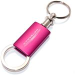 Chrysler Pink Logo Metal Aluminum Valet Pull Apart Key Chain Ring Fob