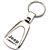 Genuine Jeep Liberty Logo Metal Chrome Tear Drop Key Chain Ring Fob