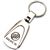 Genuine Buick Logo Metal Chrome Tear Drop Key Chain Ring Fob