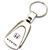 Genuine Honda Civic Logo Metal Chrome Tear Drop Key Chain Ring Fob