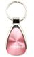 Genuine Dodge SRT8 Pink Logo Metal Chrome Tear Drop Key Chain Ring Fob