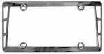 Premium Silver Chrome Metal Billet License Plate Frame for Auto-Car-Truck