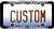 Black & Chrome Metal Tribal Design License Plate Frame for Auto-Car-Truck