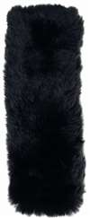 Fuzzy Black Sheepskin like Seat Belt Cover Shoulder Pad for Car-Truck-Auto