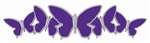 Purple Butterfly Auto-Car-Bike 3D Emblem Decal Badge for Trunk-Hood-LicensePlate