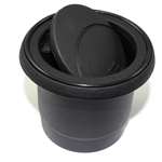 Portable Black Flip-Top Cigarette Ash Tray Fits into Auto-Car-Truck Cup Holder