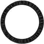 Premium Stretch-On Black Soft Cloth Steering Wheel Cover for Auto-Car-Truck