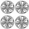 14" Premium Car Chrome Shiny Wheel/Rim Hub Caps Covers - Set of 4