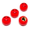 4 Red Smiley Face Ball Tire/Wheel Air Stem Valve Caps for Car-Truck-Hot Rod