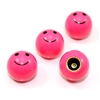 4 Pink Smiley Face Ball Tire/Wheel Air Stem Valve Caps for Car-Truck-Hot Rod