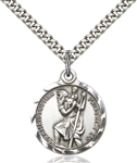 Pendant Christopher Round w/ 24-in Chain