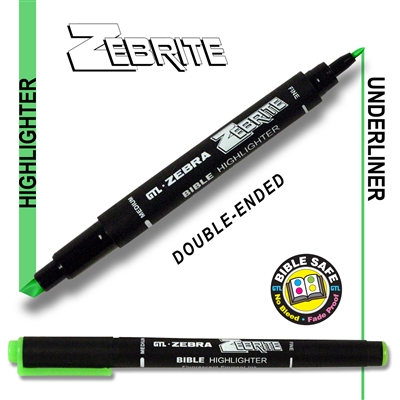 Zebra Green Bible Highlighter