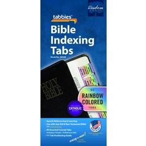 Bible Tabs Catholic Rainbow (85 Tabs)