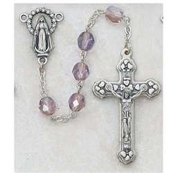 Rosary June Amethyst Light (Birthstone)