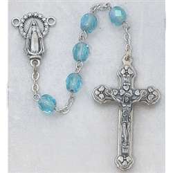 Rosary March Aqua (Birthstone)