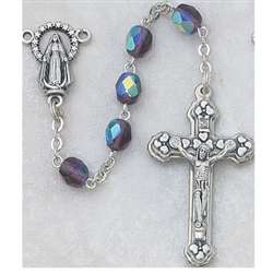 Rosary February Amethyst Dark (Birthstone)